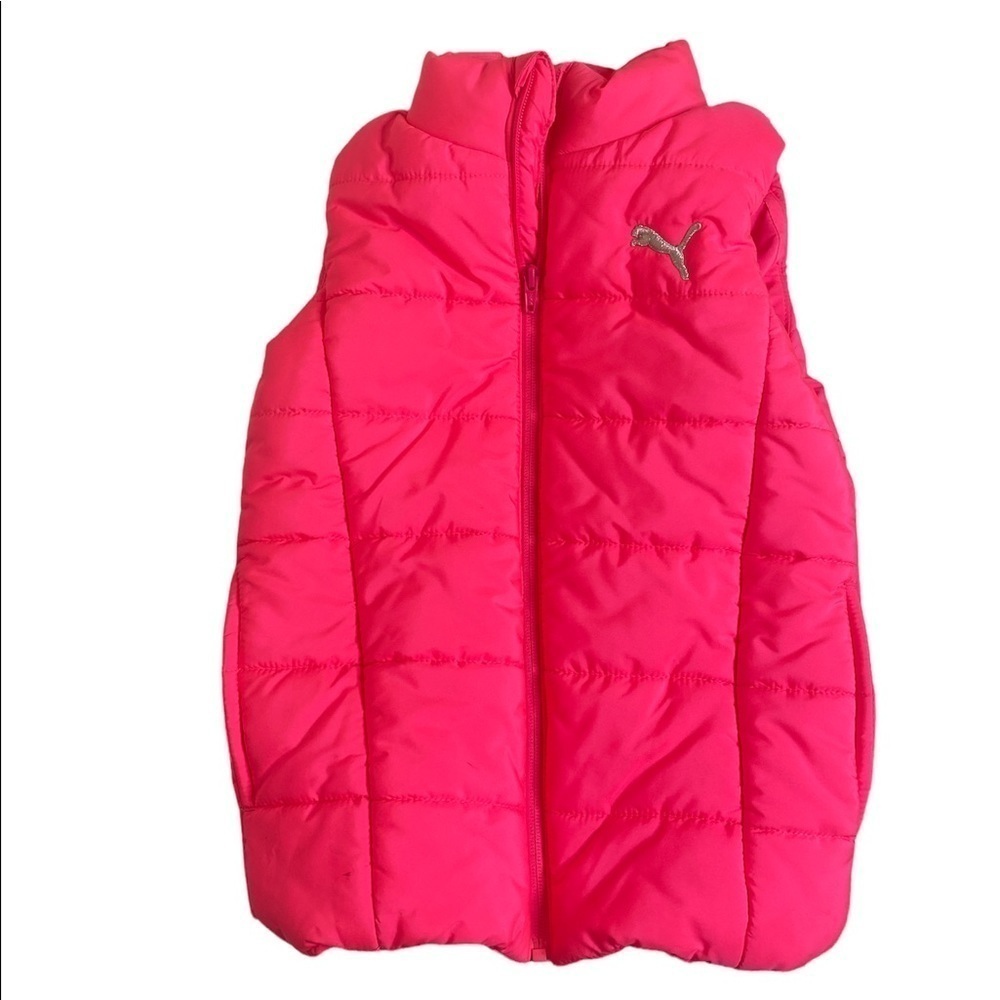 Puma girls pink vest size s(7-8)